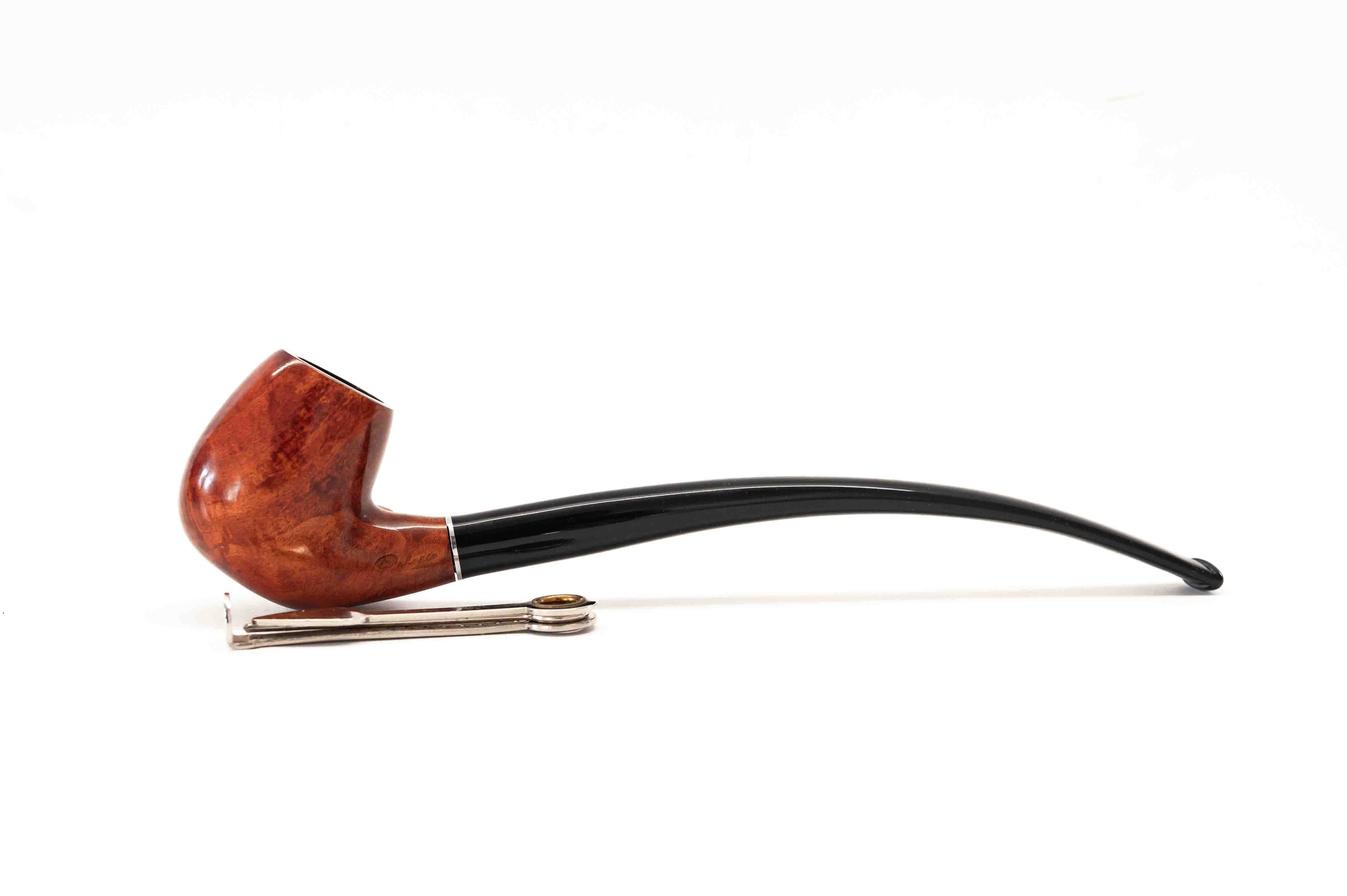 Padonio Churchwarden – olvasó pipa 9mm filteres, hajlított szárral, billiard forma